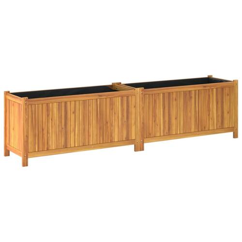 Plantekasse med for 199x38,5x50 cm massivt akacietræ