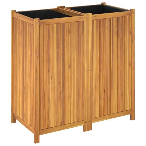 Plantekasse med for 100x50x100 cm massivt akacietræ