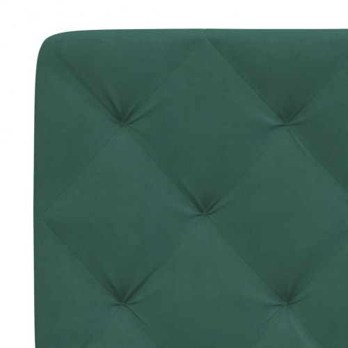 Gavlpude 120 cm i velour - mørkegrøn sengegavlspude