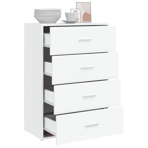 Skab 60x31x84 cm konstrueret træ hvid