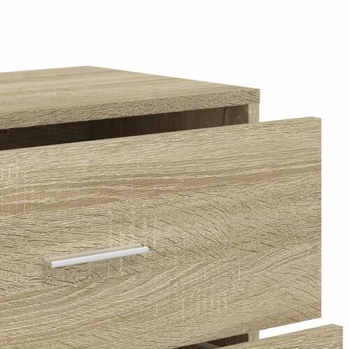 Skab 60x31x84 cm konstrueret træ røget egetræsfarve