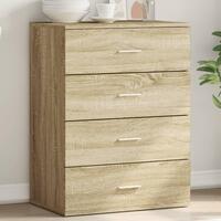 Skænk 60x39x80 cm konstrueret træ sonoma-eg