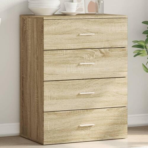 Skænk 60x39x80 cm konstrueret træ sonoma-eg