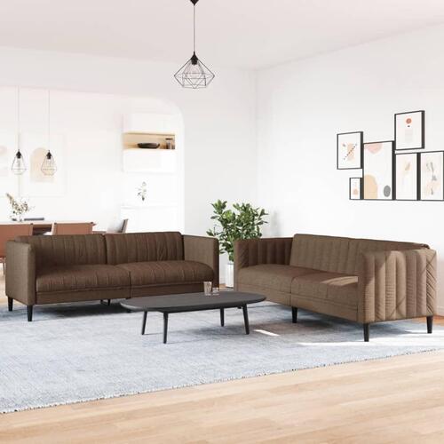 2 personers sofa stof brun