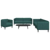 3 personers sofa stof mørkegrøn