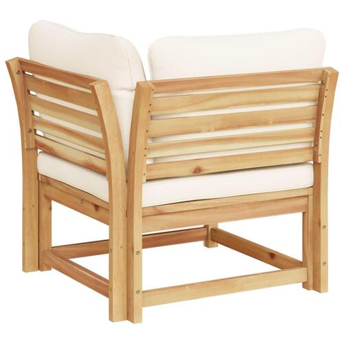 Hjørnemodul til sofa 73x73x65 cm med hynder massivt akacietræ