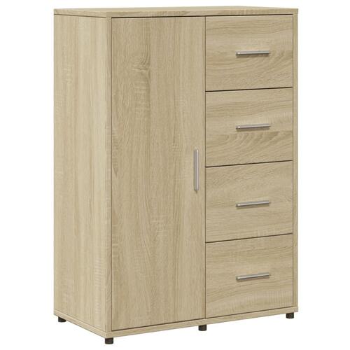 Skab 60x31x84 cm konstrueret træ røget egetræsfarve