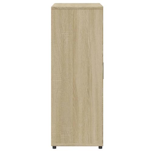 Skab 60x31x84 cm konstrueret træ røget egetræsfarve