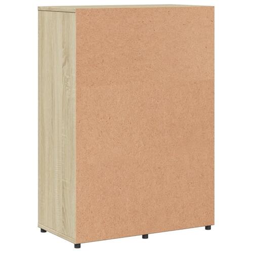 Skab 60x31x84 cm konstrueret træ røget egetræsfarve