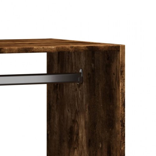 Tøjreol 77x48x102 cm konstrueret træ betongrå