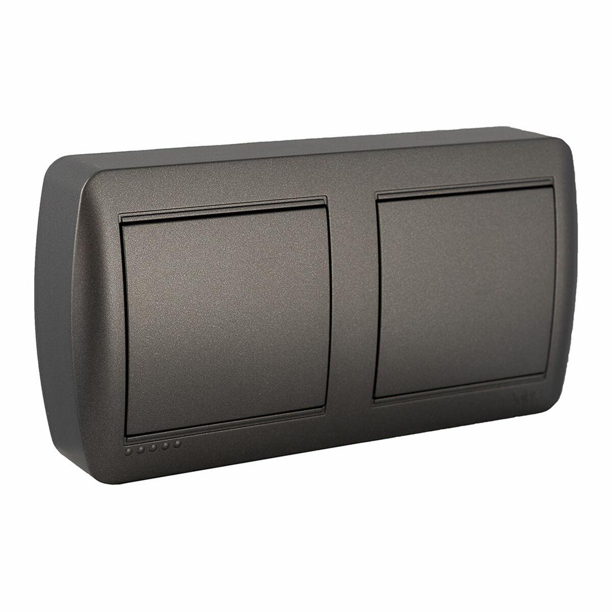 Solera samledåse - Mural, dobbelt, grafit 14,8 × 7,2 × 2,8 cm