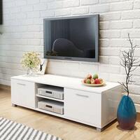 Tv-bord 120x40,5x35 cm hvid højglans