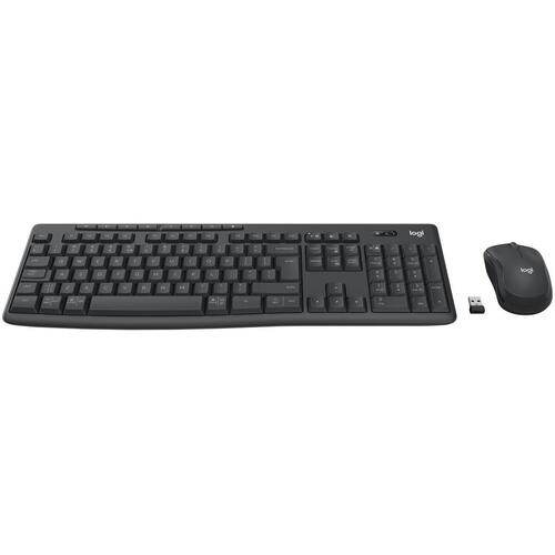 Tastatur og mus Logitech 920-012077 Grafit Monochrome QWERTY