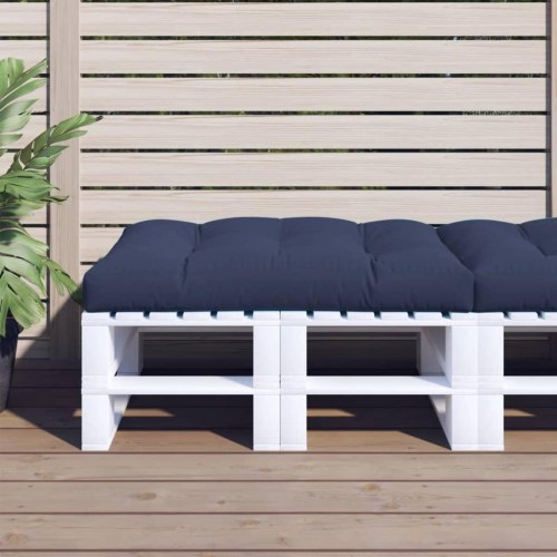 Pallehynde 120 × 80 × 12 cm - stof, marineblå
