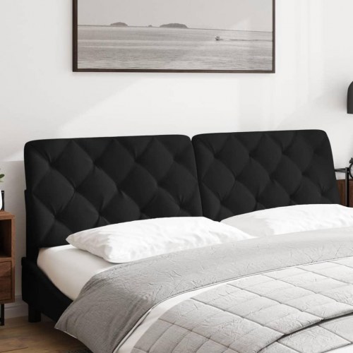 Gavlpude i velour - sort, 180 cm