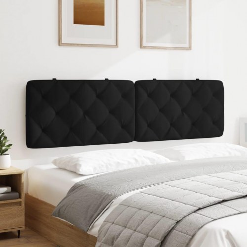 Gavlpude i velour - sort, 180 cm