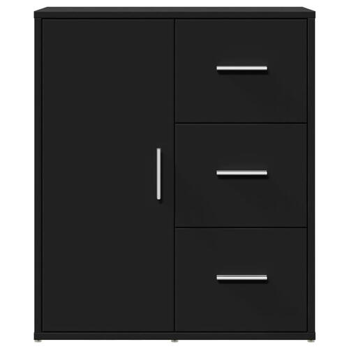 Skænk 60x31x70 cm konstrueret træ sort