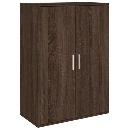 Skænk 60x31x84 cm konstrueret træ brun egetræsfarve