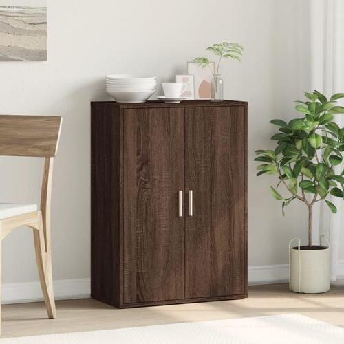 Skænk 60x31x84 cm konstrueret træ brun egetræsfarve