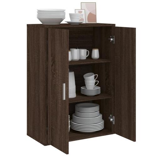 Skænk 60x31x84 cm konstrueret træ brun egetræsfarve