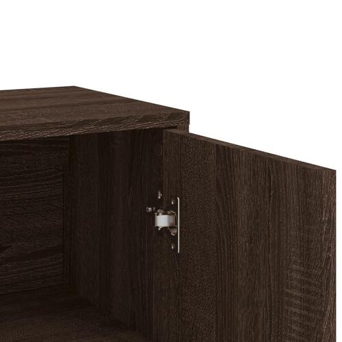 Skænk 60x31x84 cm konstrueret træ brun egetræsfarve