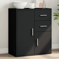 Skænk 60x31x70 cm konstrueret træ sort
