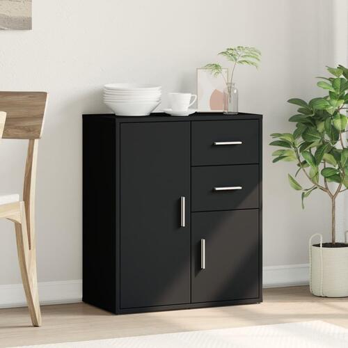 Skænk 60x31x70 cm konstrueret træ sort