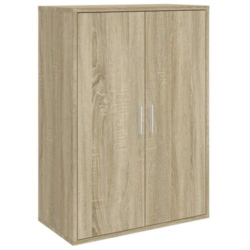 Skab 60x31x84 cm konstrueret træ røget egetræsfarve