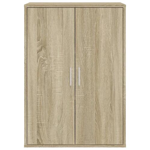 Skab 60x31x84 cm konstrueret træ røget egetræsfarve
