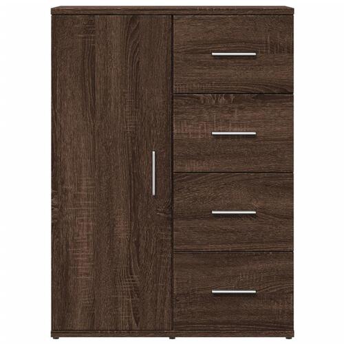 Skænk 59x39x80 cm konstrueret træ brun egetræsfarve