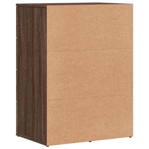 Skænk 59x39x80 cm konstrueret træ brun egetræsfarve