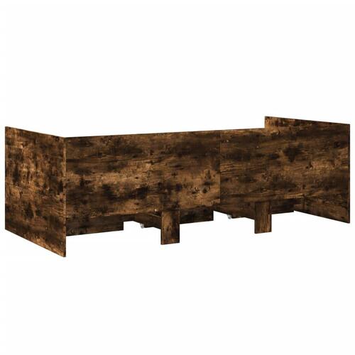 Daybed med skuffer uden madras 90x200 cm røget eg