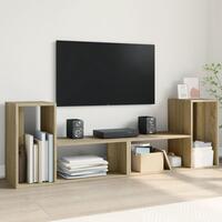 Tv-borde 2 stk. 75x30x50 cm konstrueret træ sonoma-eg