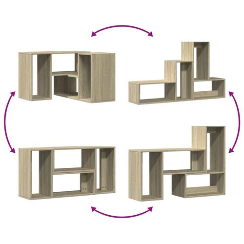 Tv-borde 2 stk. 75x30x50 cm konstrueret træ sonoma-eg
