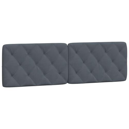 Gavlpude 160 cm velour mørkegrå