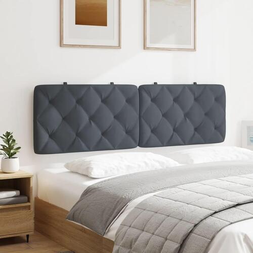 Gavlpude 160 cm velour mørkegrå