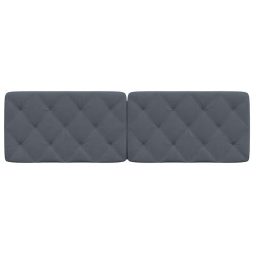 Gavlpude 160 cm velour mørkegrå