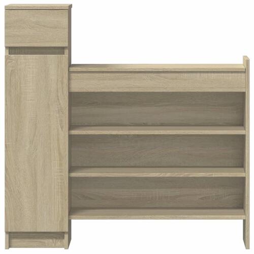 Skoreol 100,5x28x100 cm konstrueret træ sonoma-eg