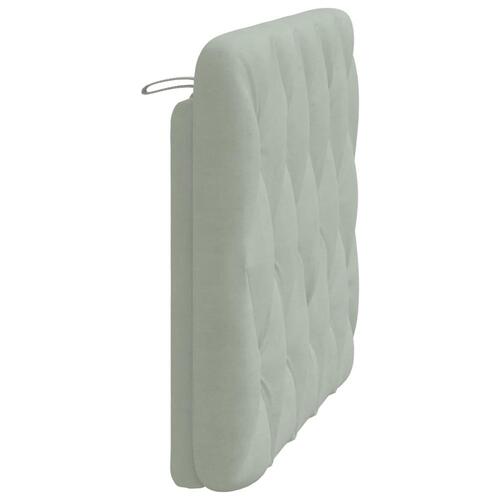 Gavlpude 100 cm velour lysegrå