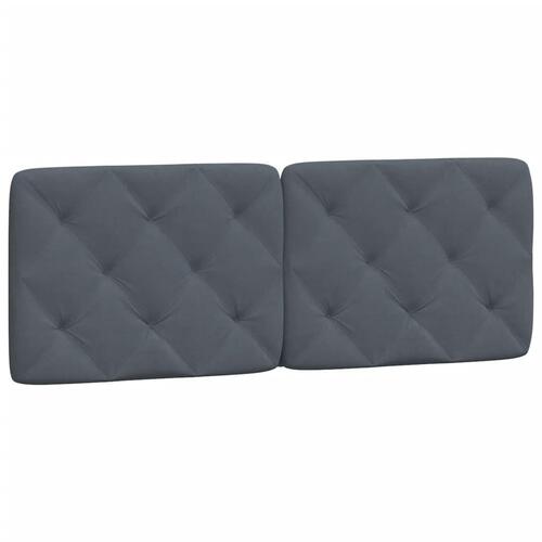 Gavlpude 140 cm velour mørkegrå