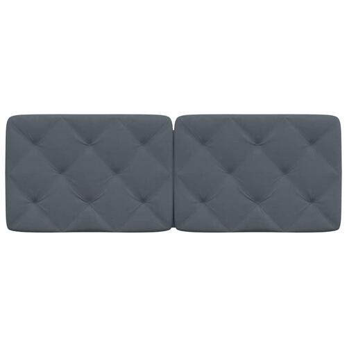 Gavlpude 140 cm velour mørkegrå