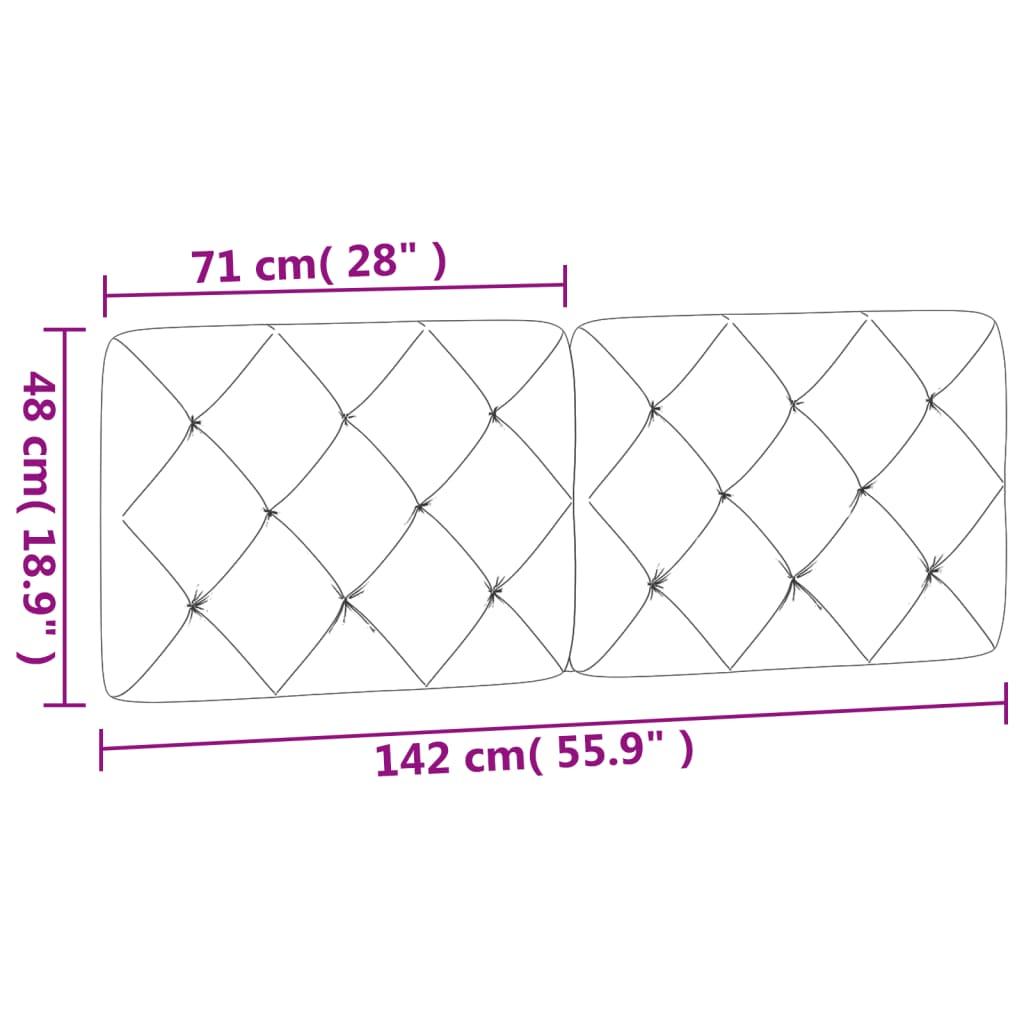 Gavlpude 140 cm velour mørkegrå