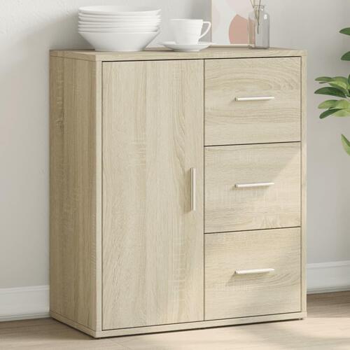 Skænk 60x31x70 cm konstrueret træ sonoma-eg