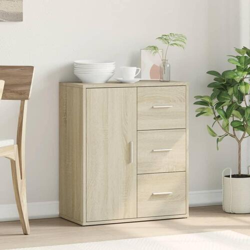 Skænk 60x31x70 cm konstrueret træ sonoma-eg