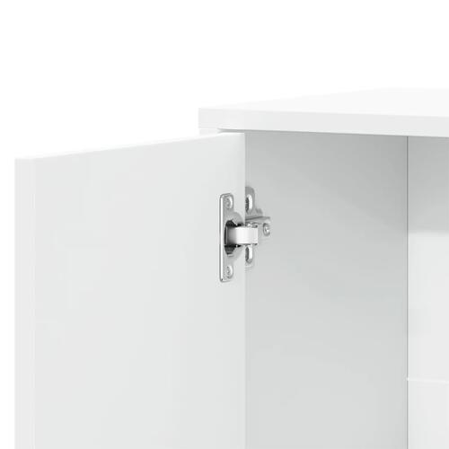 Skænk 60x31x70 cm konstrueret træ hvid