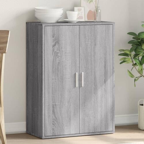 Skænk 60x31x84 cm konstrueret træ grå sonoma-eg