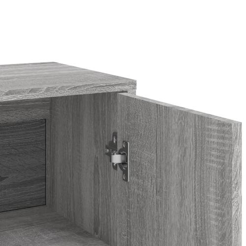 Skænk 60x31x84 cm konstrueret træ grå sonoma-eg