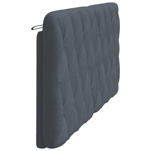 Gavlpude i velour 180 cm - mørkegrå