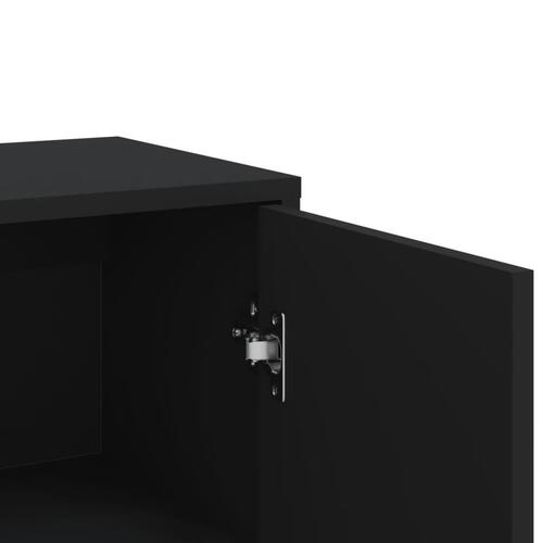 Skænk 60x31x84 cm konstrueret træ sort
