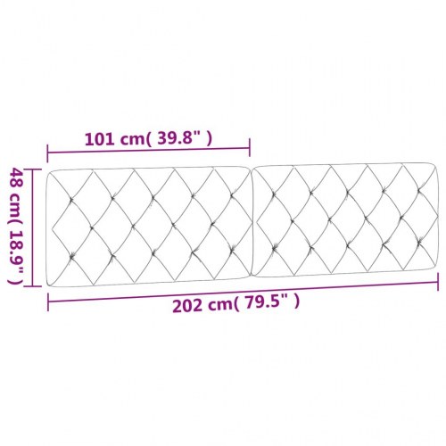 Gavlpude 200 cm i sort velour - Piran